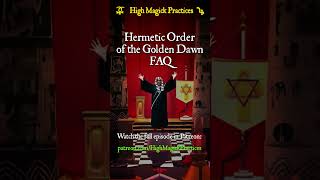 2/3 Hermetic Order of the Golden Dawn FAQ https://bit.ly/4eI74ff