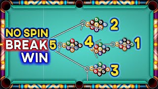 Top 5 Golden Break No Spin 8 ball pool 9 ball 1 shot win 🤯