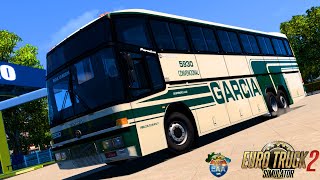 ETS2 - MOD BUS | MARCOPOLO G4 1400 | VIAÇÃO GARCIA | LONDRINA X MARINGÁ | MAPA EAA 1.49