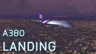 FSX Thai Airways A380-800 | Landing at Bangkok