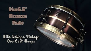 DEMO - Groove Drum Co. 14x6.5" Bronze Fade Snare Drum