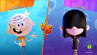 Nickelodeon All-Star Brawl Lincoln Loud(CPU) vs. Lucy Loud(CPU)