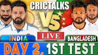 Live: IND Vs BAN, 1st Test - Day 2, Session 3 | Live Scores & Commentary | India vs Bangladesh