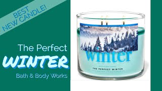 The Perfect Winter 🥶 from Bath & Body Works candle review 🥶 BEST NEW CANDLE!!!