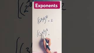 Exponents #maths #mathproblem #mathseducationforall #mathstricks #algebraicequations