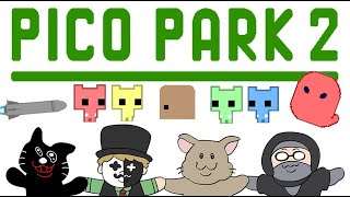 【4人実況】絶対に協力しない男たちの協力アクション『PICO PARK 2』