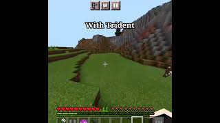 how to fly with trident|minecraft tutorial #short #shorts