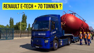 Der RENAULT E-TECH T mit 70 TONNEN Last ... Geht das gut? | ETS2