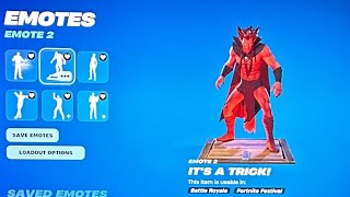 Fortnite gameplay van de Mephisto & It’s A Trick! Emote