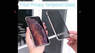 ANTI PEEKING PRIVACY MAGNETIC METAL CASE ANTI SPY TEMPERED GLASS COVER FOR IPHONE