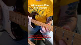 Guitar solo example of the G Pentatonic Minor Scale. #guitar #learntoplayguitar #electricguitar