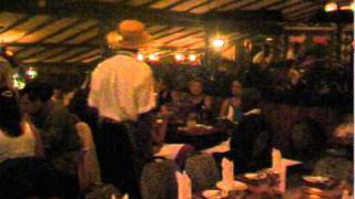 55- John Goldie having dinner at Carnivore restaurant Nairobi.