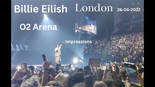 Billie Eilish  Live show impressions at the O2 Arena  London 26-06-2-2022