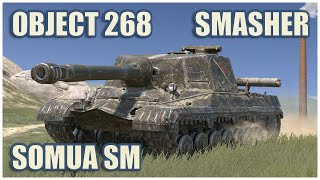 Объект 268, Крушитель & Somua SM • WoT Blitz Gameplay