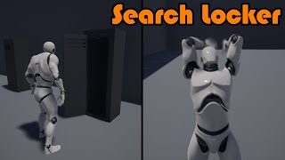 AI Searches Through Locker And Catches Player - Unreal Engine 4 Tutorial