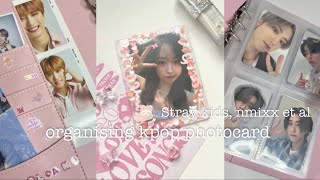 организация кпоп фотокарт stray kids, nmixx and other // organising kpop photocards