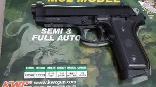 M92 airsoft side arm Full-Auto/Semi-Auto review and function test.