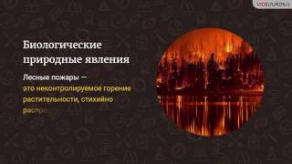 Общая характеристика гидрологических, биологических и космических природных явлений