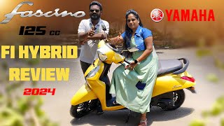 2024 New Yamaha Fascino 125cc Hybrid Review in Telugu, Price, Mileage, ఈ బండి స్టైల్ కి మరు పేరు