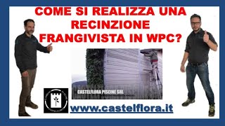 COME POSARE UNA RECINZIONE FRANGIVISTA R-WOOD IN WPC DI ALTISSIMA QUALITÀ