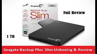 Seagate Backup Plus Slim 1TB External Hard Disk Drive Unboxing & Review | How Can I Help U