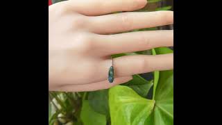 Dainty Rainbow Australian Boulder Opal Ring In 925 Silver #opal #opala #opalring #opaljewelry