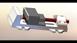 125 урок SOLIDWORKS тиски деталировка и сборка