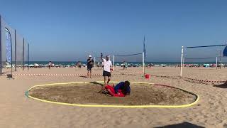 Héctor Moya (rojo) vs Iker Martínez (azul). Sambo Playa. Campeonato Comunidad Valenciana 2024 (7)