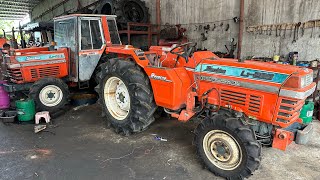 Máy cày Kubota L1 285.Hai cầu trợ lái,28 mã lực.Số cơ.Béc kim 4 máy 1.499 hàng bãi