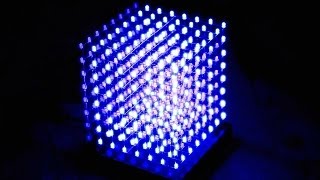 Трехмерный светодиодный куб дисплей - 3D Led cube8x8x8