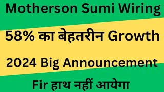 motherson sumi wiring share latest news mswil share news today q3 results 2024 updates