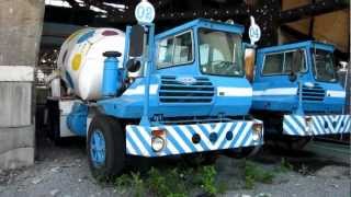 Former Certified Concrete polka dot Crane Carrier concrete trucks in Brooklyn, NY