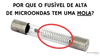 POR QUE O FUSÍVEL DE ALTA DO MICROONDAS TEM UMA MOLA?