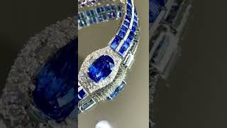 Luxury 19ct Natural Royal Blue Sapphire Bracelet, Visit Our Website for More Fine/High Jewelry