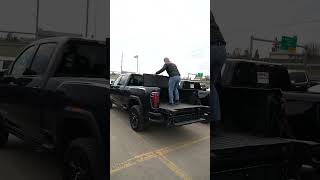 #GMCSierra 3500HD #AT4 Tailgate Demonstration - Jack Carter Chevrolet Buick GMC Corvette Calgary