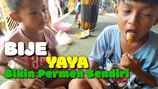 Bije dan Yaya Buat permen Sendiri 🍭🍭🍭