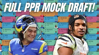 Did I Finally Crush A Draft On Live Stream? 12-Team PPR Mock!