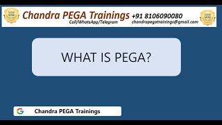 {తెలుగు} CLASS-1 What is Pega||Realtime Training||Regular batches||Call/WApp+91 8106090080 #pega