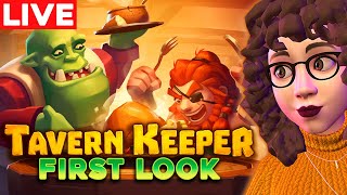 🔴LIVE - FIRST LOOK at TAVERN KEEPER🍺Demo! – Vtuber