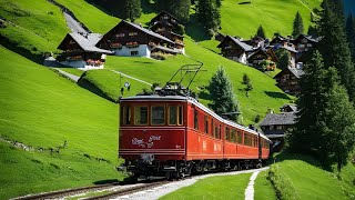 Best Scenic Train Ride In Switzerland🇨🇭Jungfrau Region _ Grindelwald