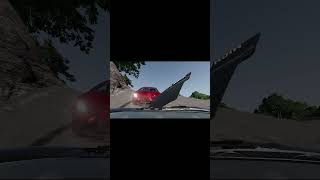 😱LAMBORGHINI VS CLIFF AND POLICE!!!  #beamng #crashesbeamng #shortsvideo #shorts #crash #lamborghini