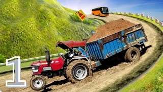 Heavy Tractor Trolly Cargo 3D - Tractor Driving | Tractor wala Game | Android Gameplay | First Play