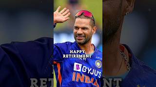 Happy Retirement Mr. ICC 💓 #dhawan #shikhardhawan #cricket #cricketshorts #gabbar