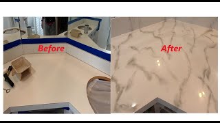 How to Marbleize a laminate counter top with Giani Marbleize kit