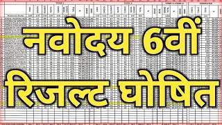 नवोदय रिजल्ट देखे Navodaya Result 2024 Navodaya class 6th Result Date Navodaya Result Kab aayega