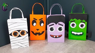 DIY - Бумажный пакет. Поделки из бумаги. Поделки на Halloween. Paper bag. Origami. Halloween crafts.