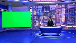 Green Screen Studio Journalist E65|download in descr|TV Studio Free Video-greenscreen broadcast news