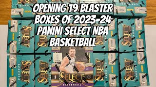 Opening 19 Select Blaster Boxes of 2023-24 Panini Select NBA Basketball