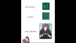 What i Learned, The Test, What i Remember Meme Kurumi My Honey~ Vers. #datealive #datealive5 #kurumi