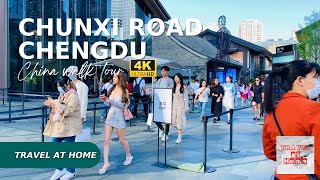 [4K]China walk tour | Thursday Walk in ChunXi Road Chengdu | Real china city